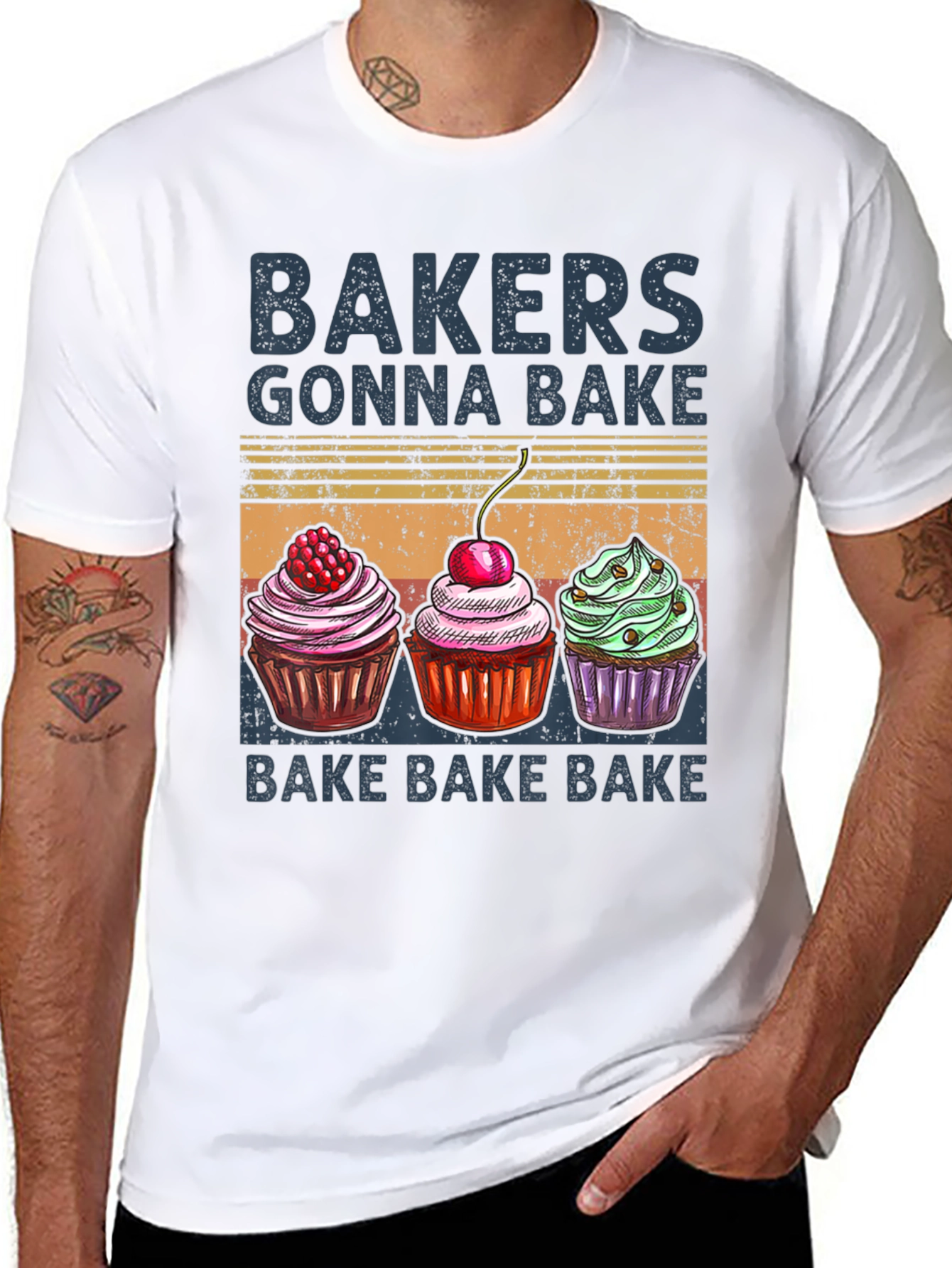Bakers Gonna Bake T-Shirt with Cupcake Design