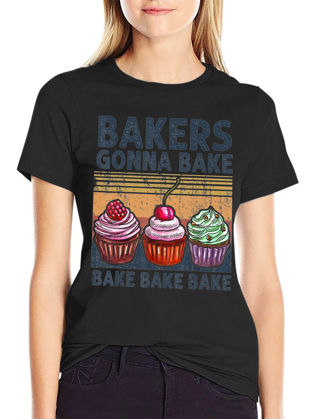 Bakers Gonna Bake T-Shirt with Cupcake Design