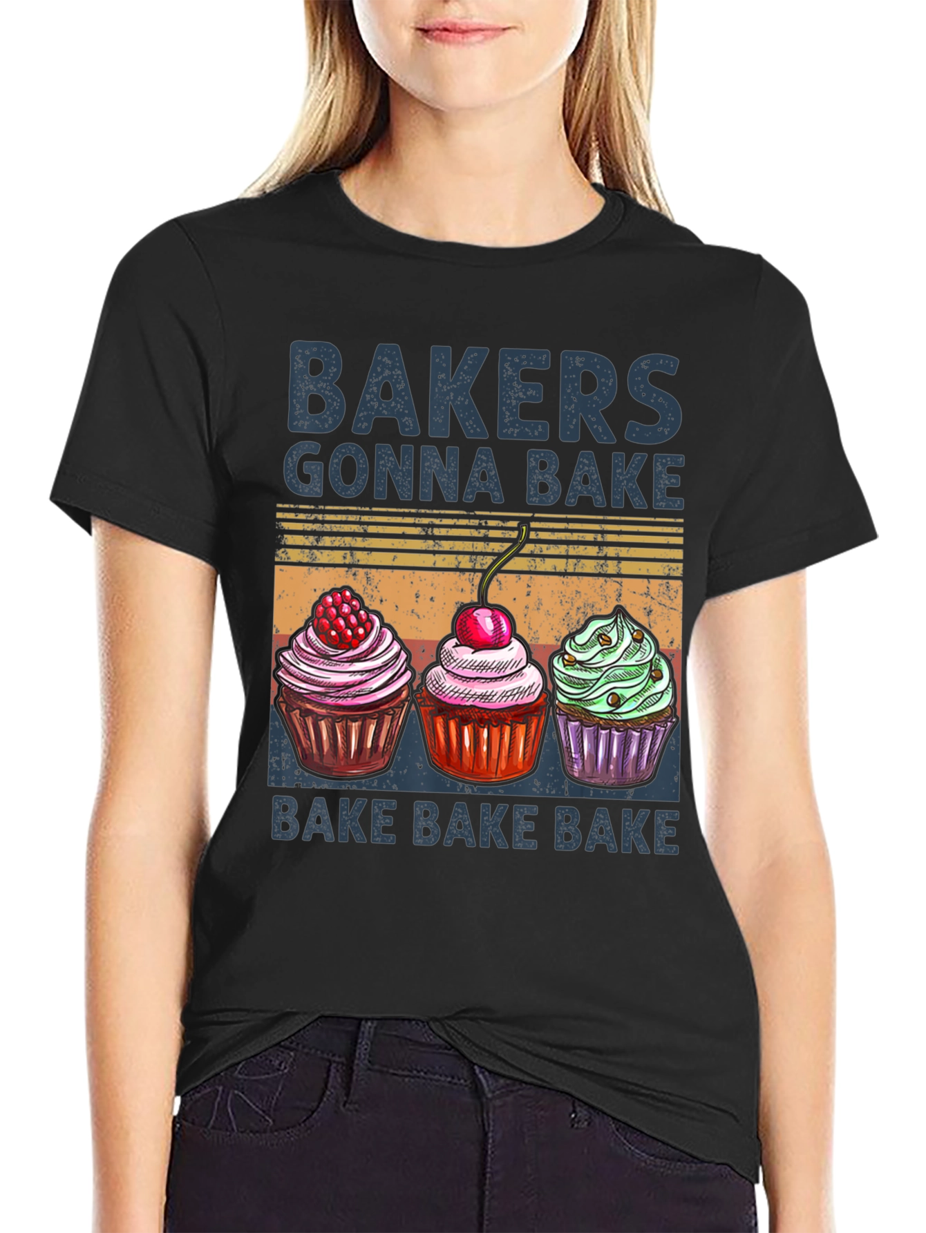 Bakers Gonna Bake T-Shirt with Cupcake Design