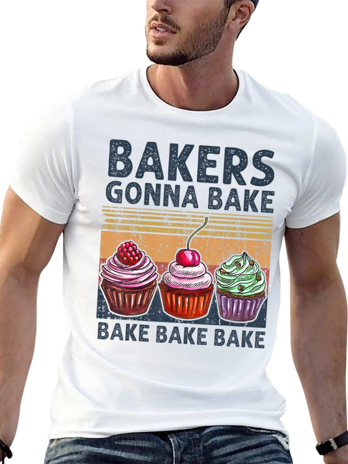 Bakers Gonna Bake T-Shirt with Cupcake Design