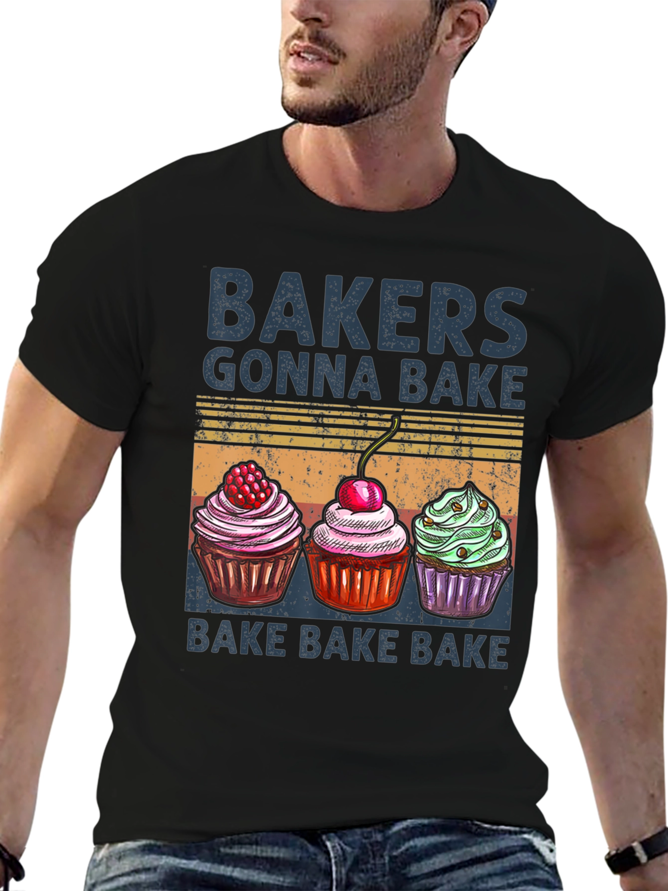 Bakers Gonna Bake T-Shirt with Cupcake Design