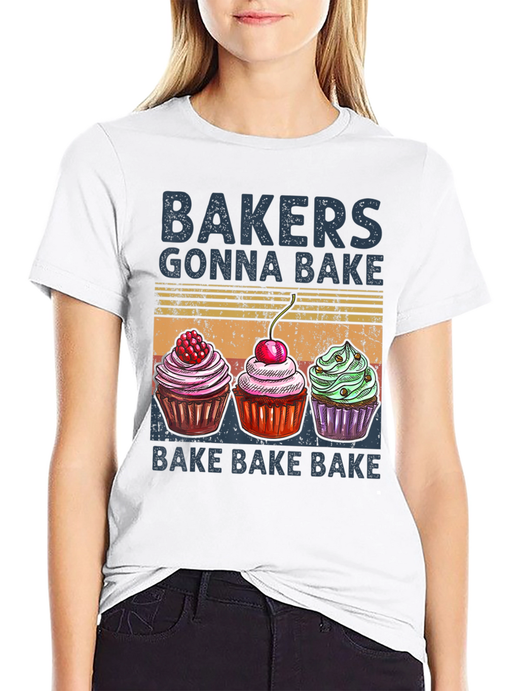 Bakers Gonna Bake T-Shirt with Cupcake Design