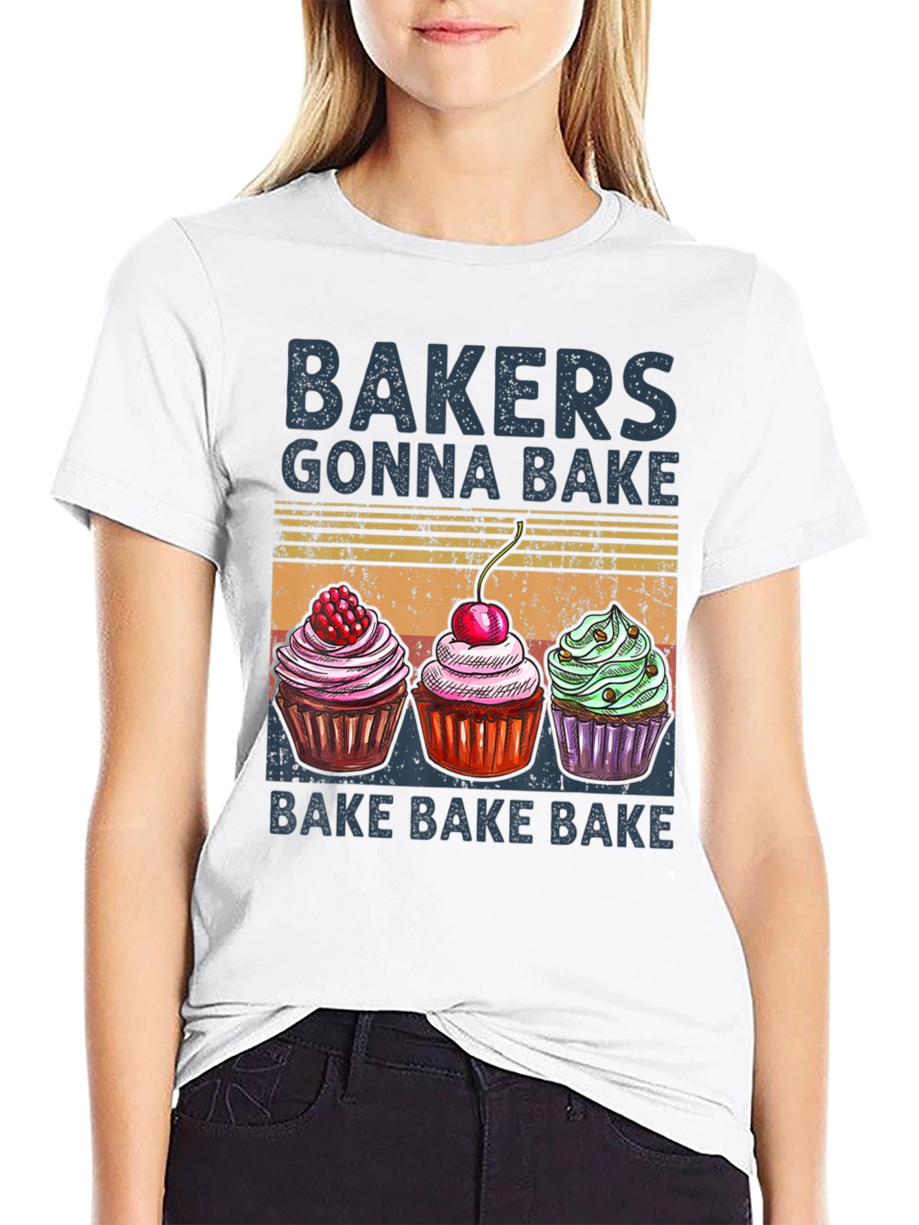 Bakers Gonna Bake T-Shirt with Cupcake Design