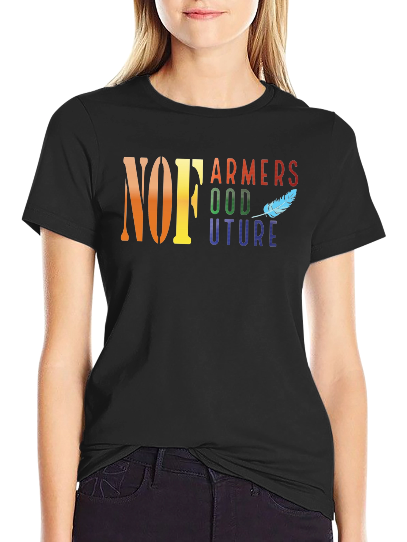 NOFA Farmers Future Black Graphic T-Shirt