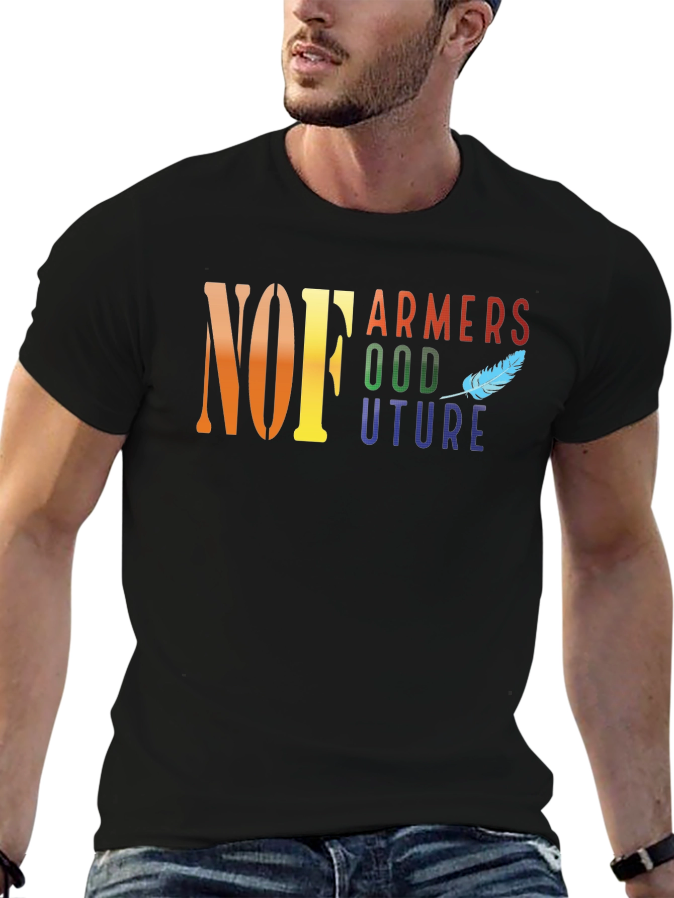 NOFA Farmers Future Black Graphic T-Shirt