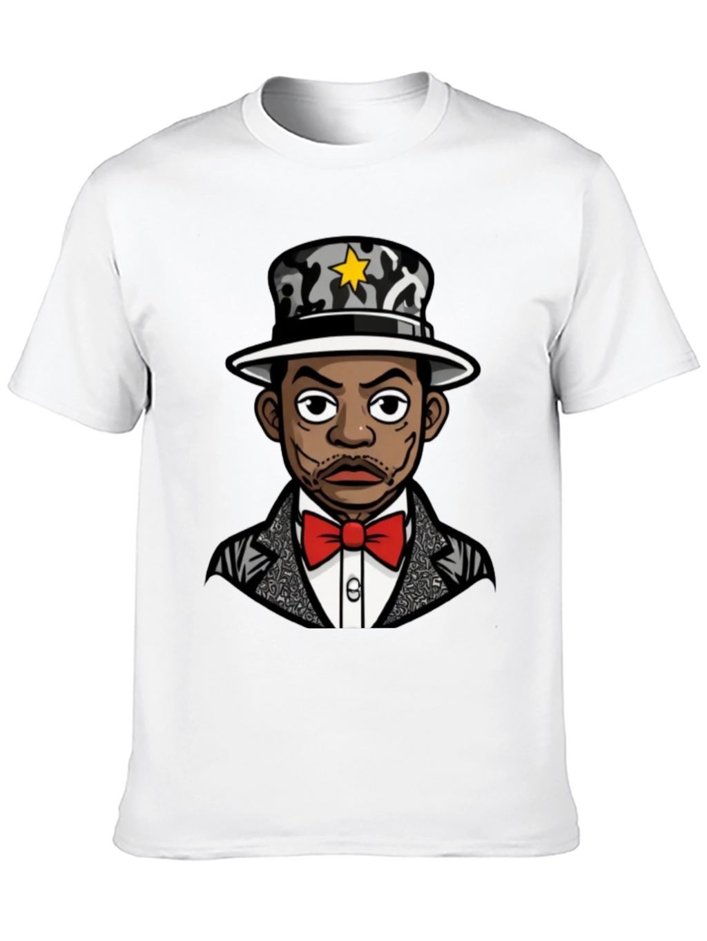 Cool Cartoon Character Black T-Shirt