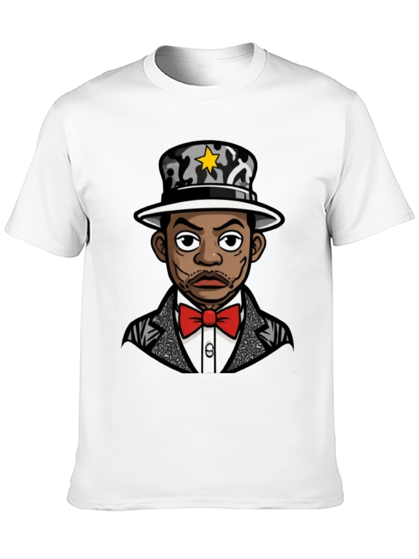 Cool Cartoon Character Black T-Shirt