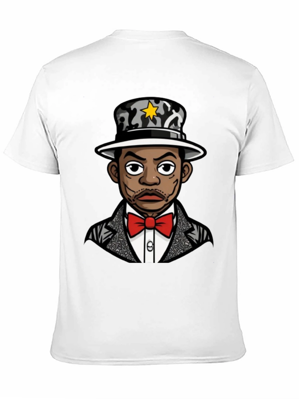 Cool Cartoon Character Black T-Shirt