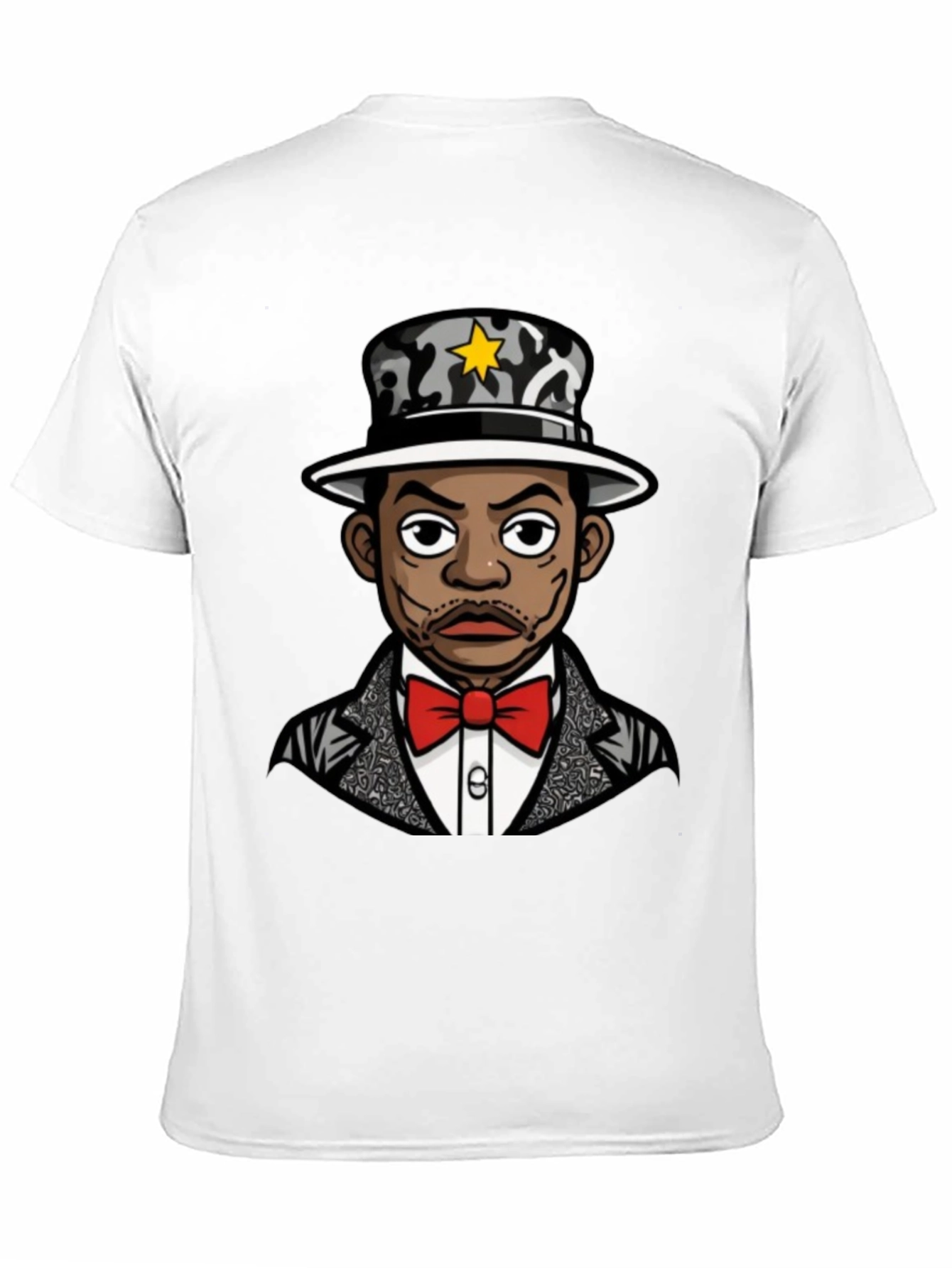 Cool Cartoon Character Black T-Shirt