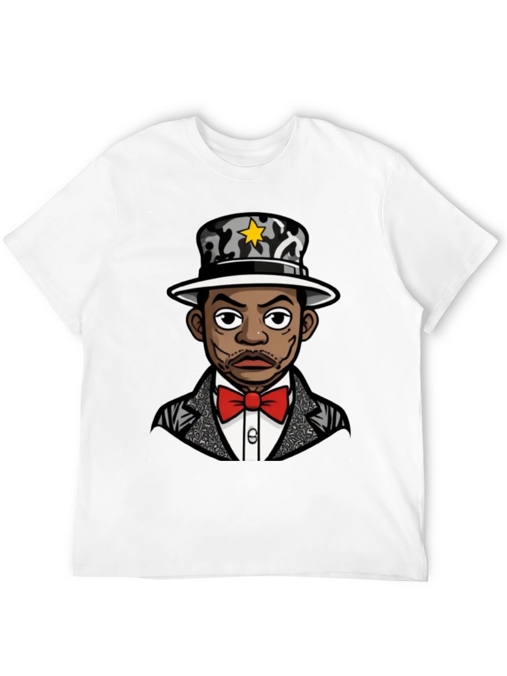 Cool Cartoon Character Black T-Shirt