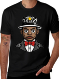Cool Cartoon Character Black T-Shirt