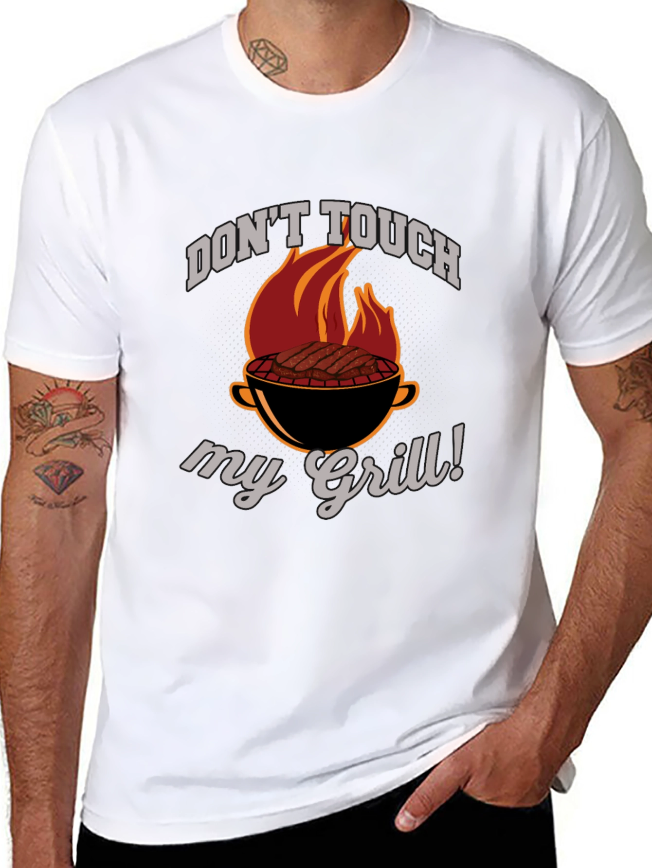 Dont Touch My Grill Graphic Tee