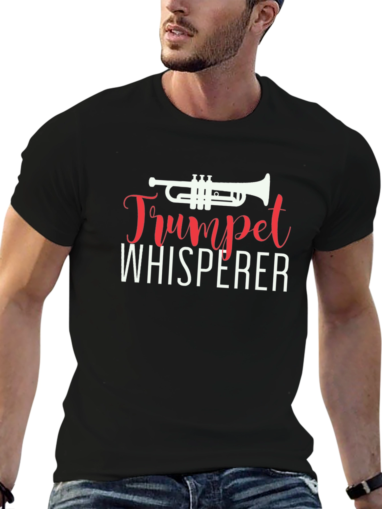 Trumpet Whisperer Graphic Tee - Musicians T-Shirt
