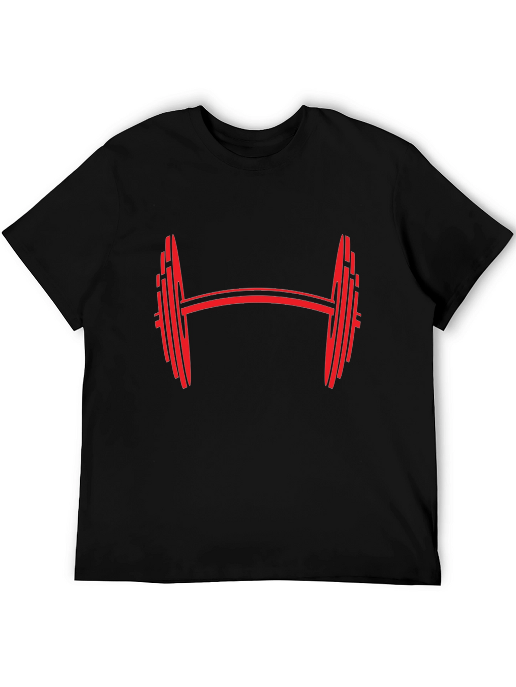 Barbell Graphic Tee - Black Gym Shirt