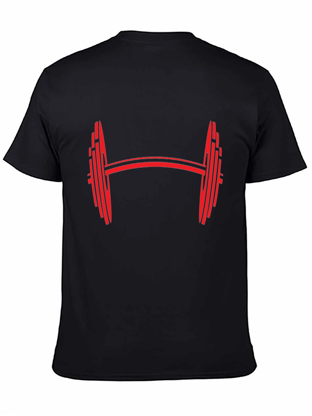 Barbell Graphic Tee - Black Gym Shirt
