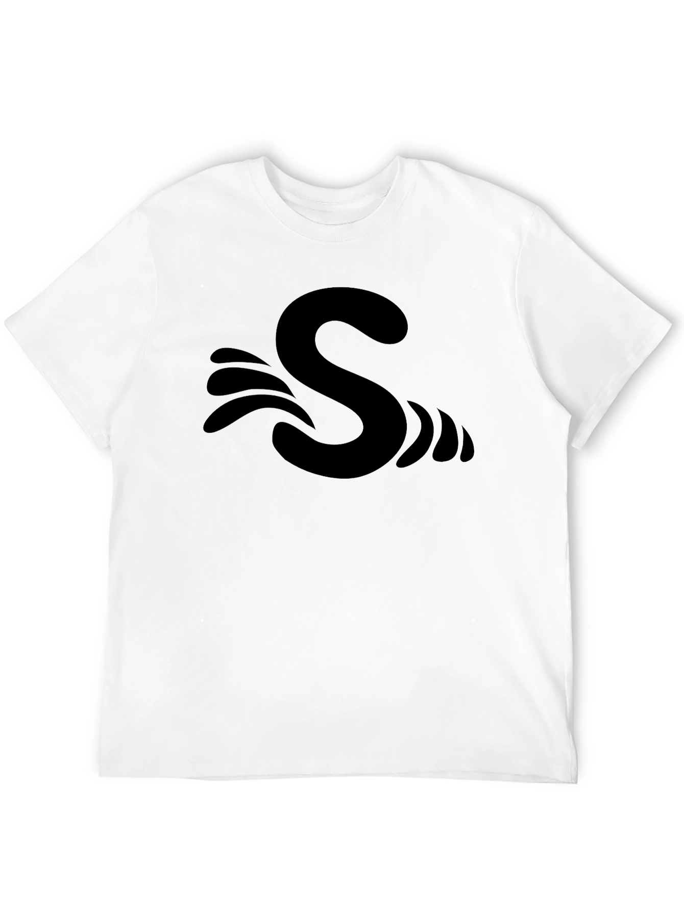 S Wave Black T-Shirt