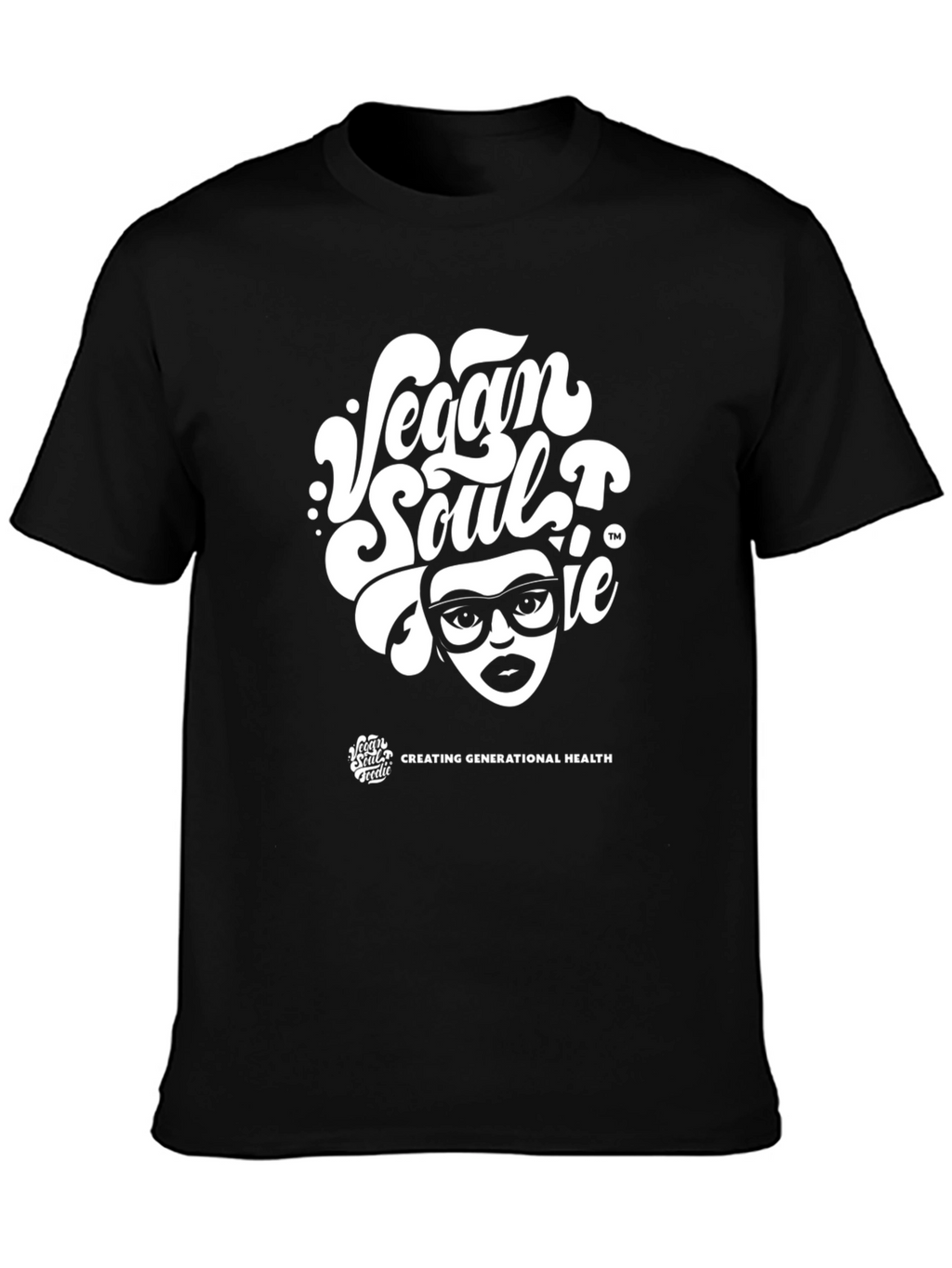 Vegan Soul T-Shirt - Black Graphic Tee