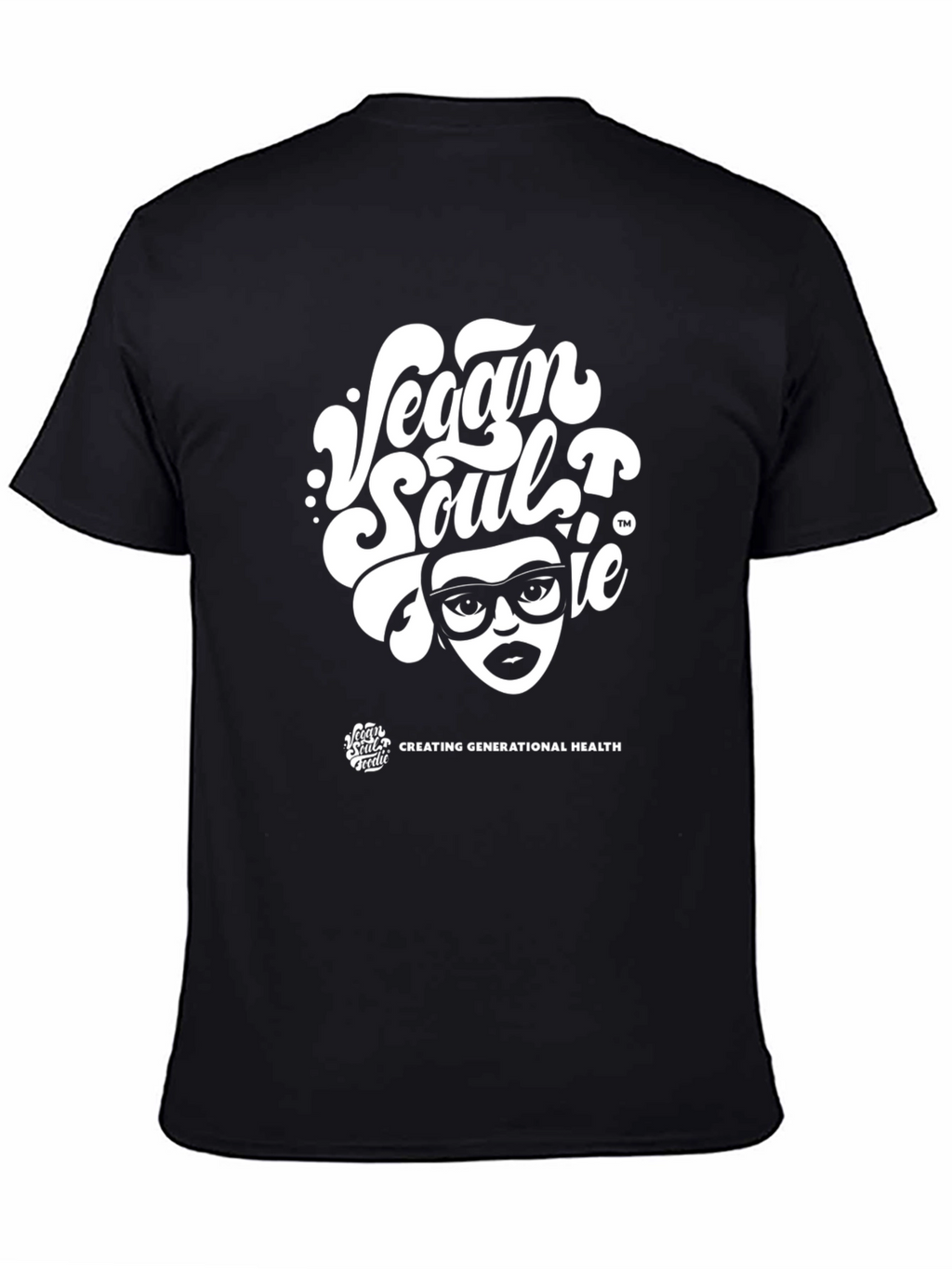 Vegan Soul T-Shirt - Black Graphic Tee