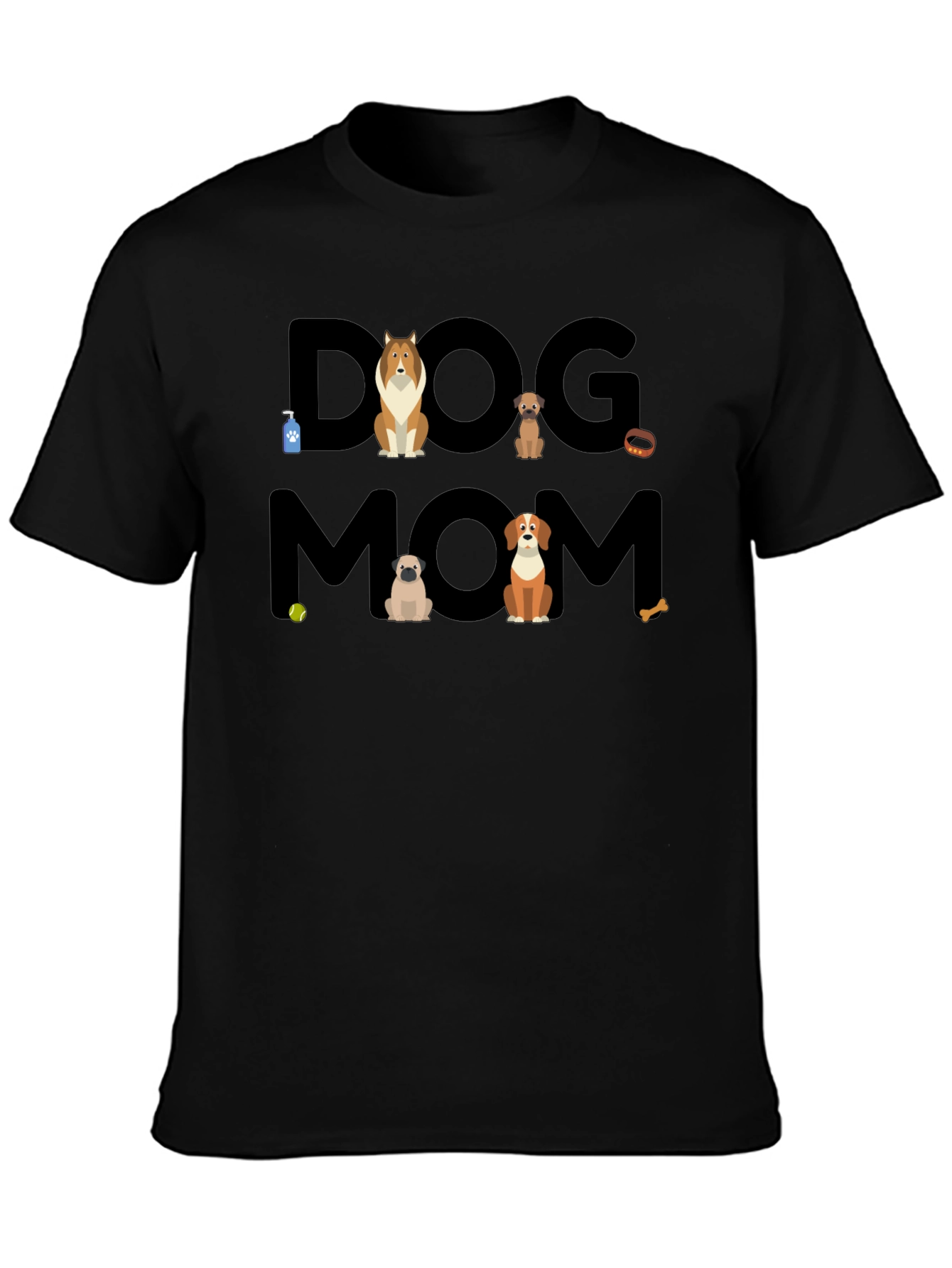 Dog Mom Graphic Tee - Cute Dog Lover Shirt