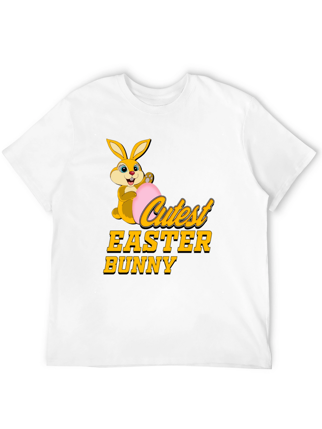 Cutest Easter Bunny Black T-Shirt