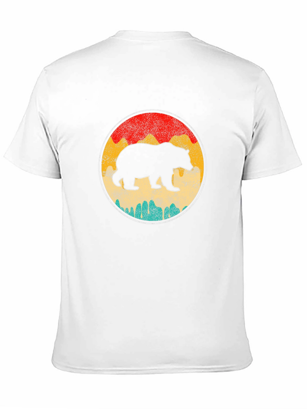 Retro Bear Graphic T-Shirt - Black