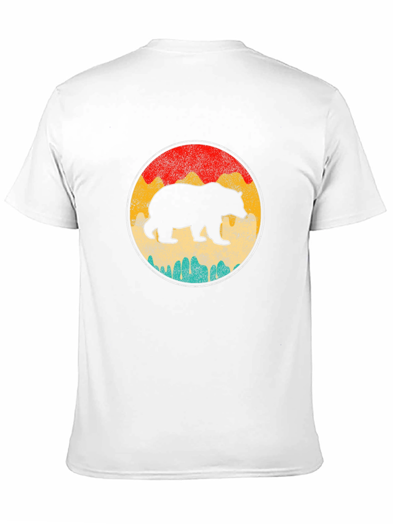 Retro Bear Graphic T-Shirt - Black