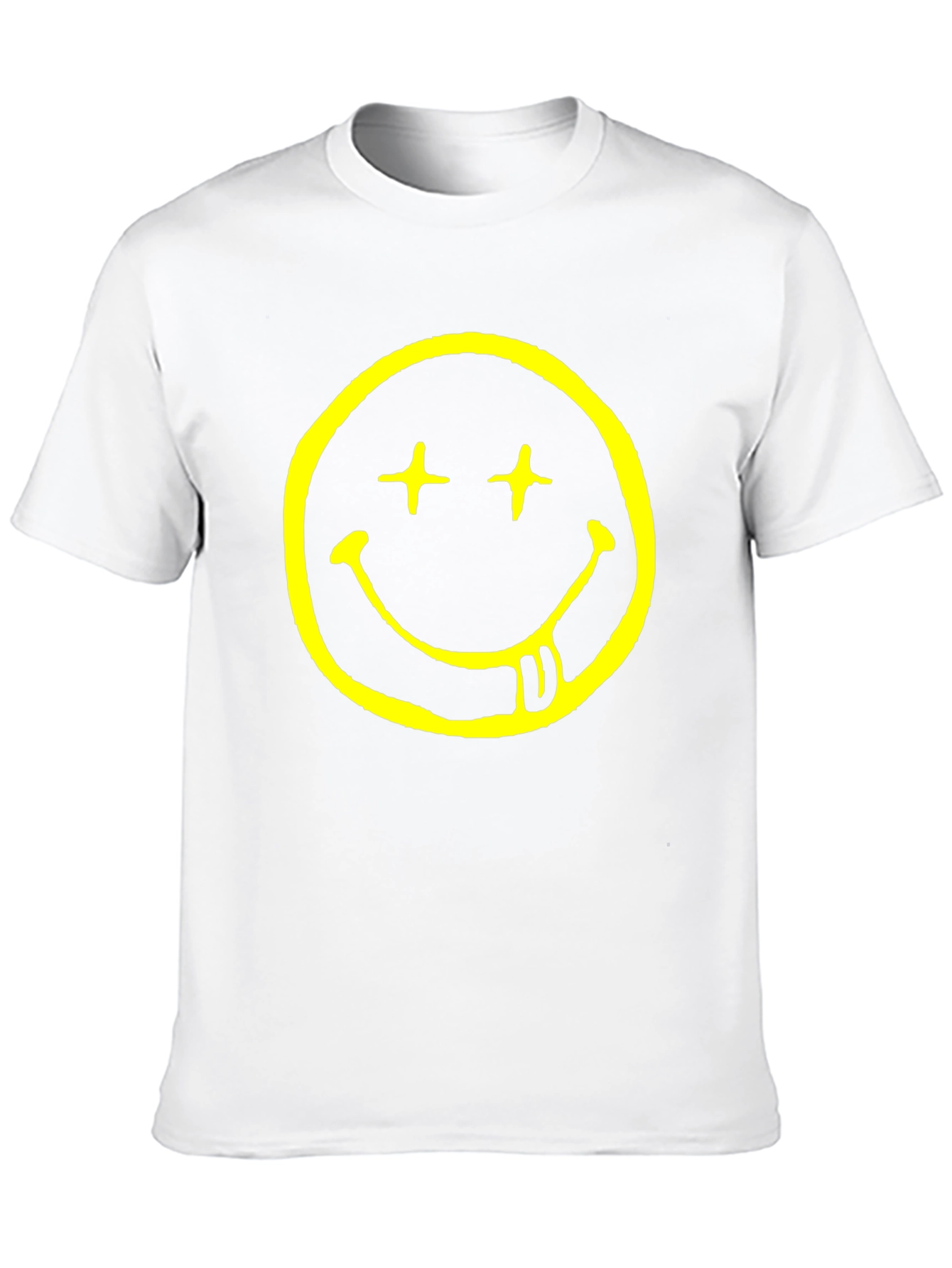 Nirvana Smiley Face Black Graphic T-Shirt