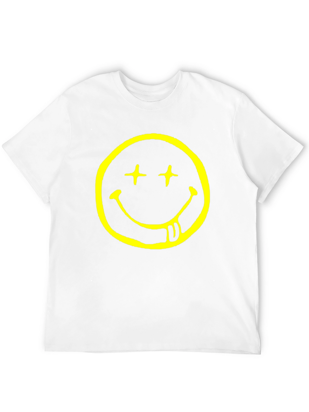Nirvana Smiley Face Black Graphic T-Shirt