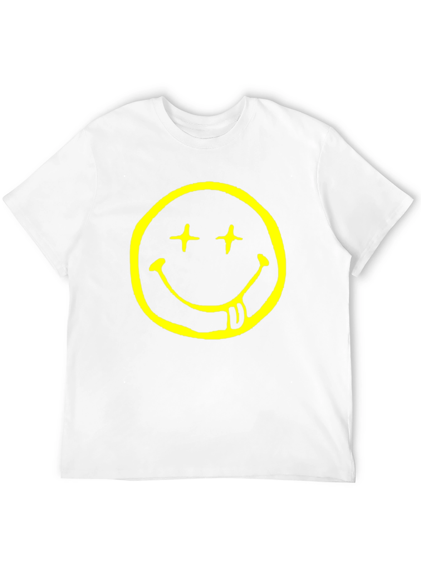 Nirvana Smiley Face Black Graphic T-Shirt