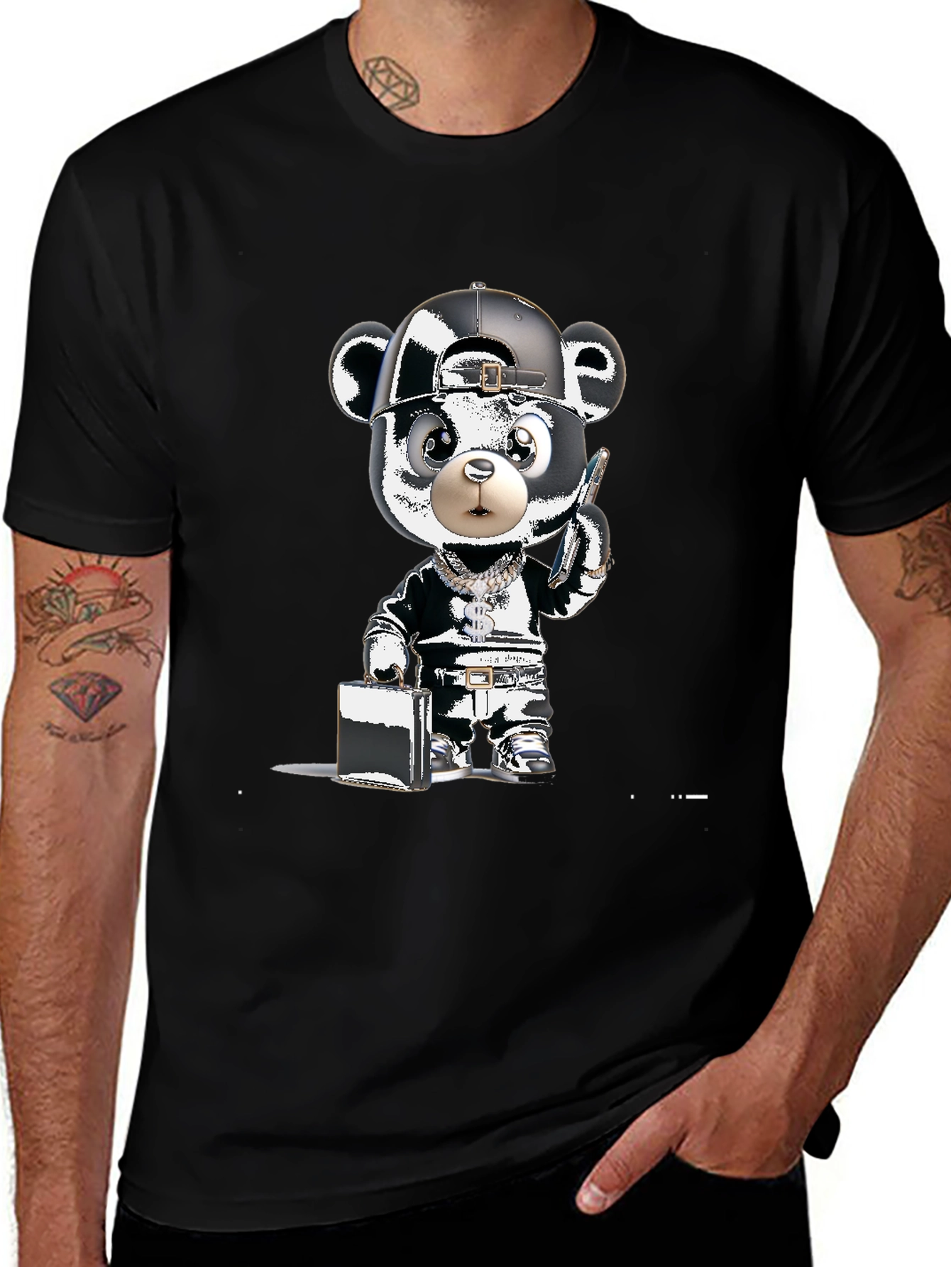 Urban Bear Graphic Tee - Street Style