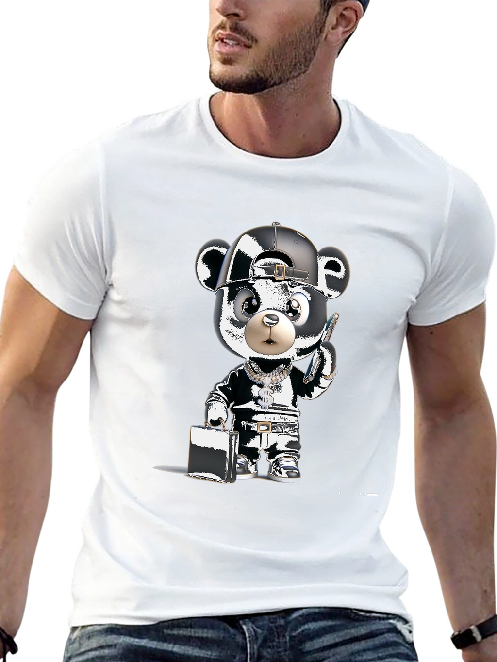 Urban Bear Graphic Tee - Street Style