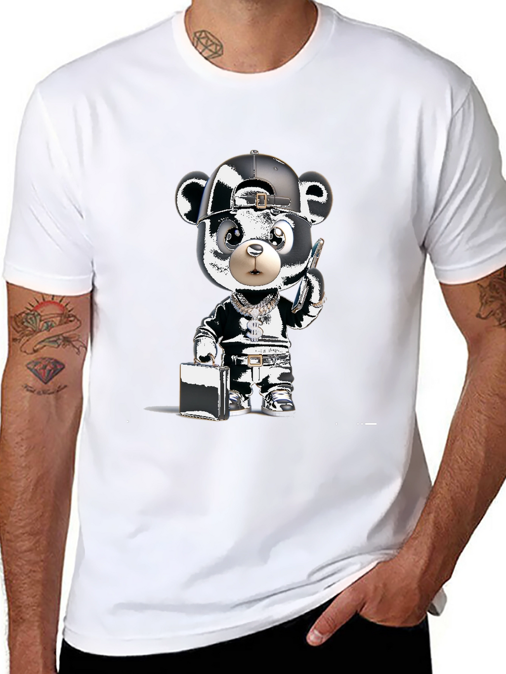 Urban Bear Graphic Tee - Street Style