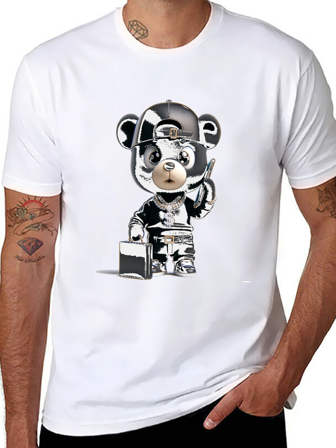 Urban Bear Graphic Tee - Street Style