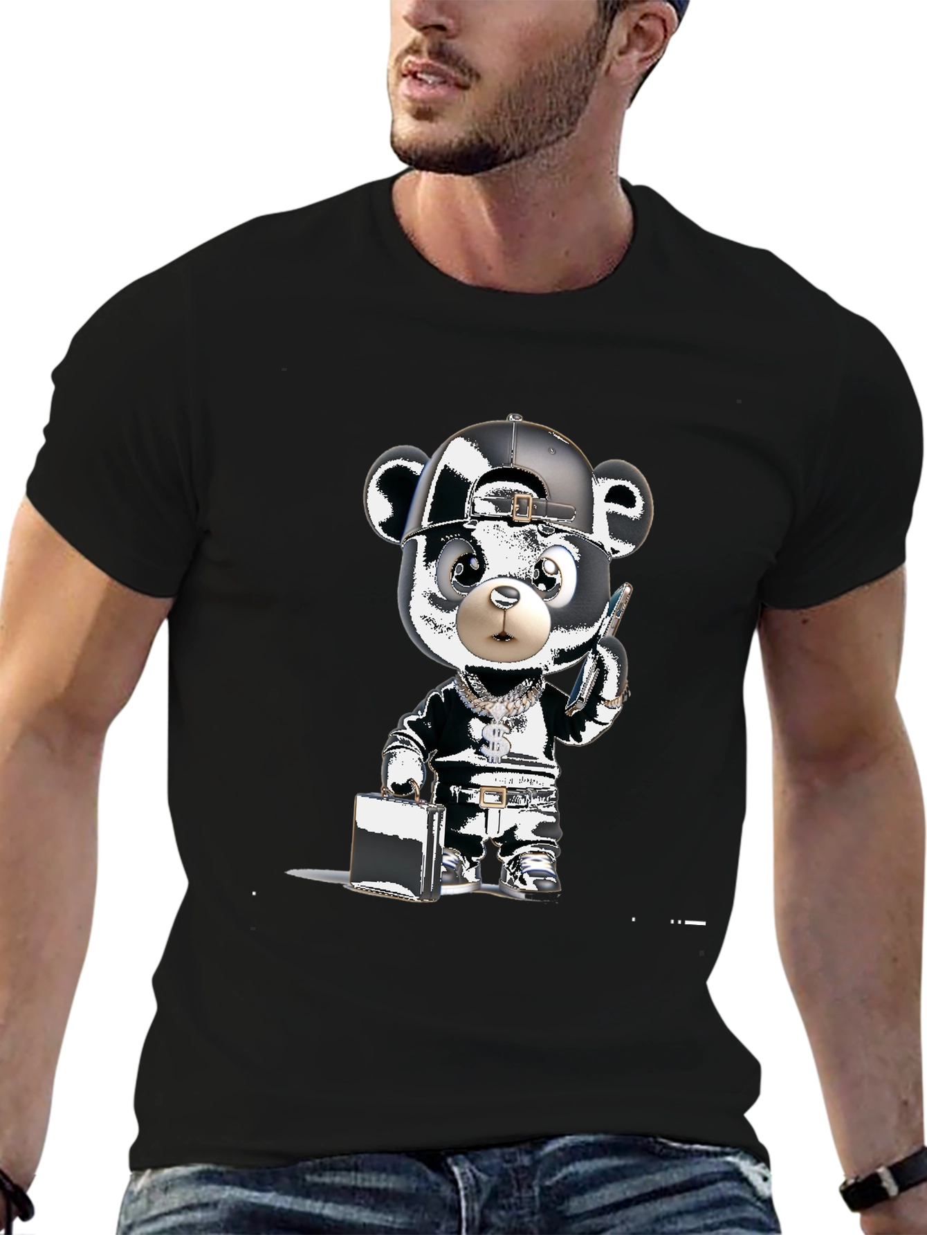 Urban Bear Graphic Tee - Street Style