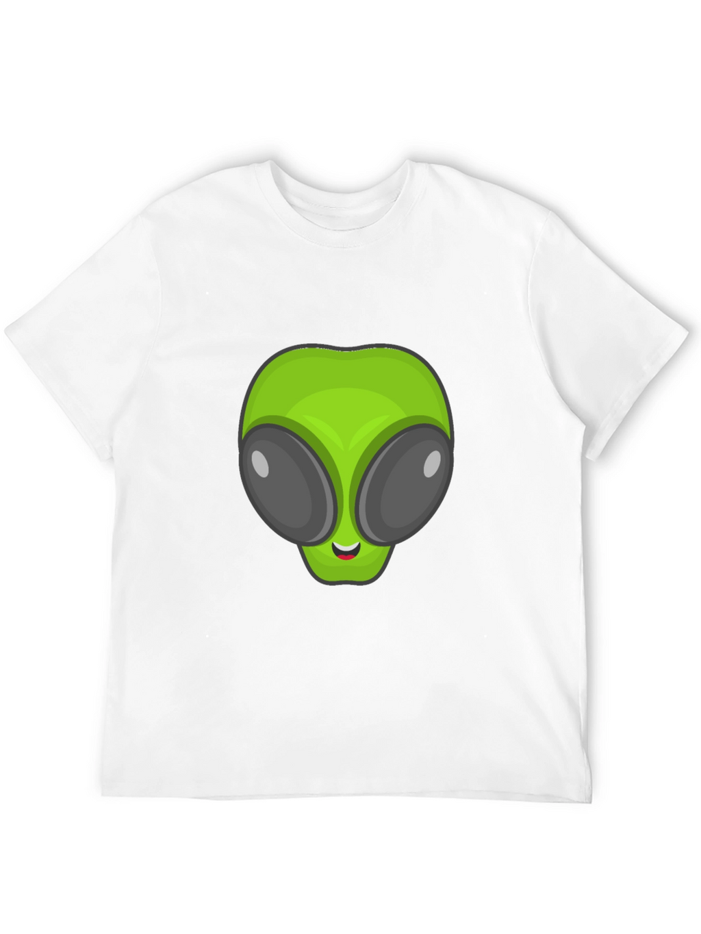 Alien Head Graphic Black T-Shirt