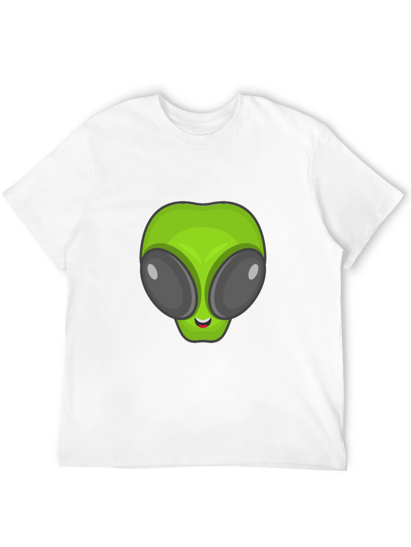 Alien Head Graphic Black T-Shirt
