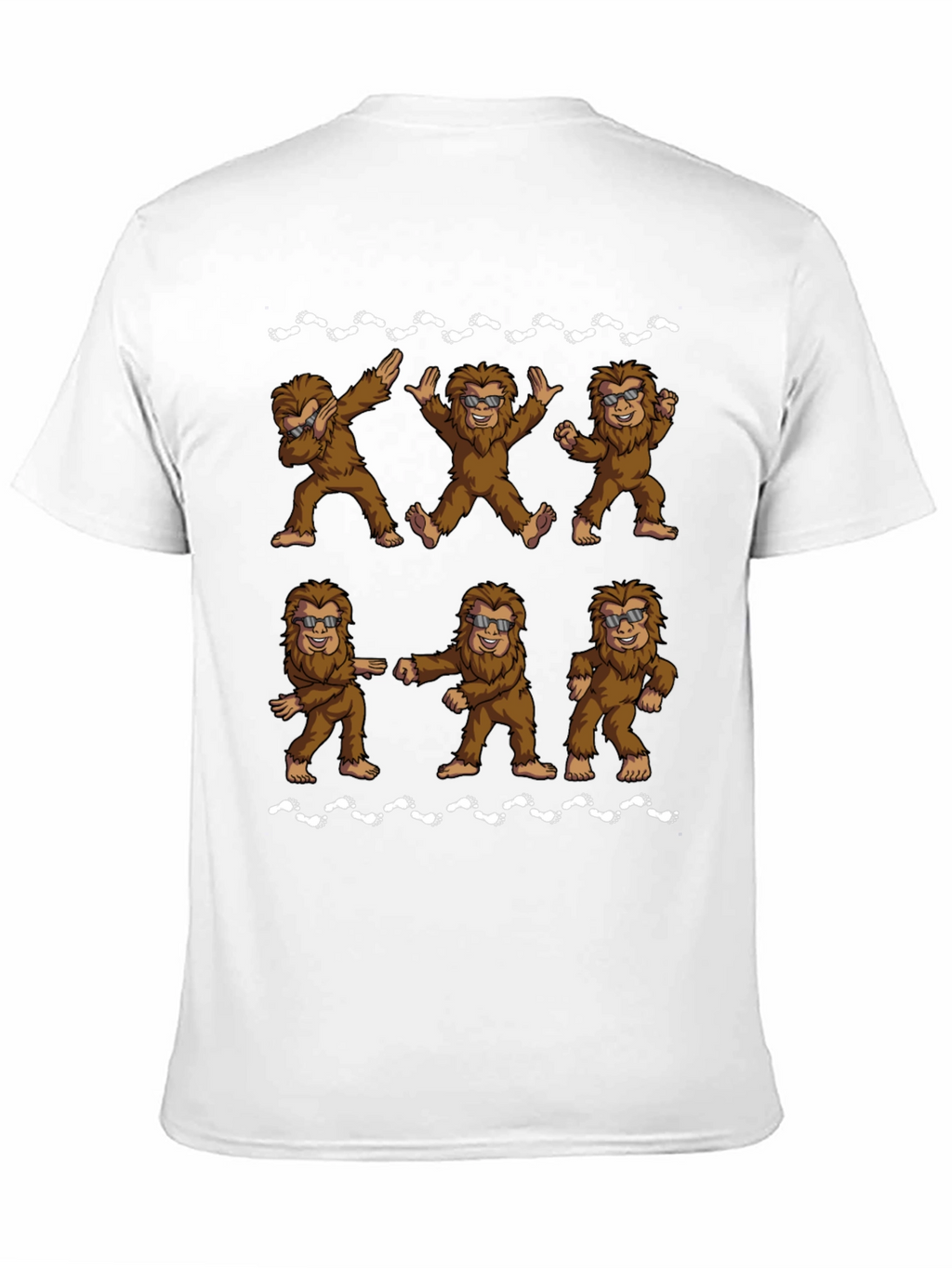 Funny Bigfoot Dance Black T-Shirt