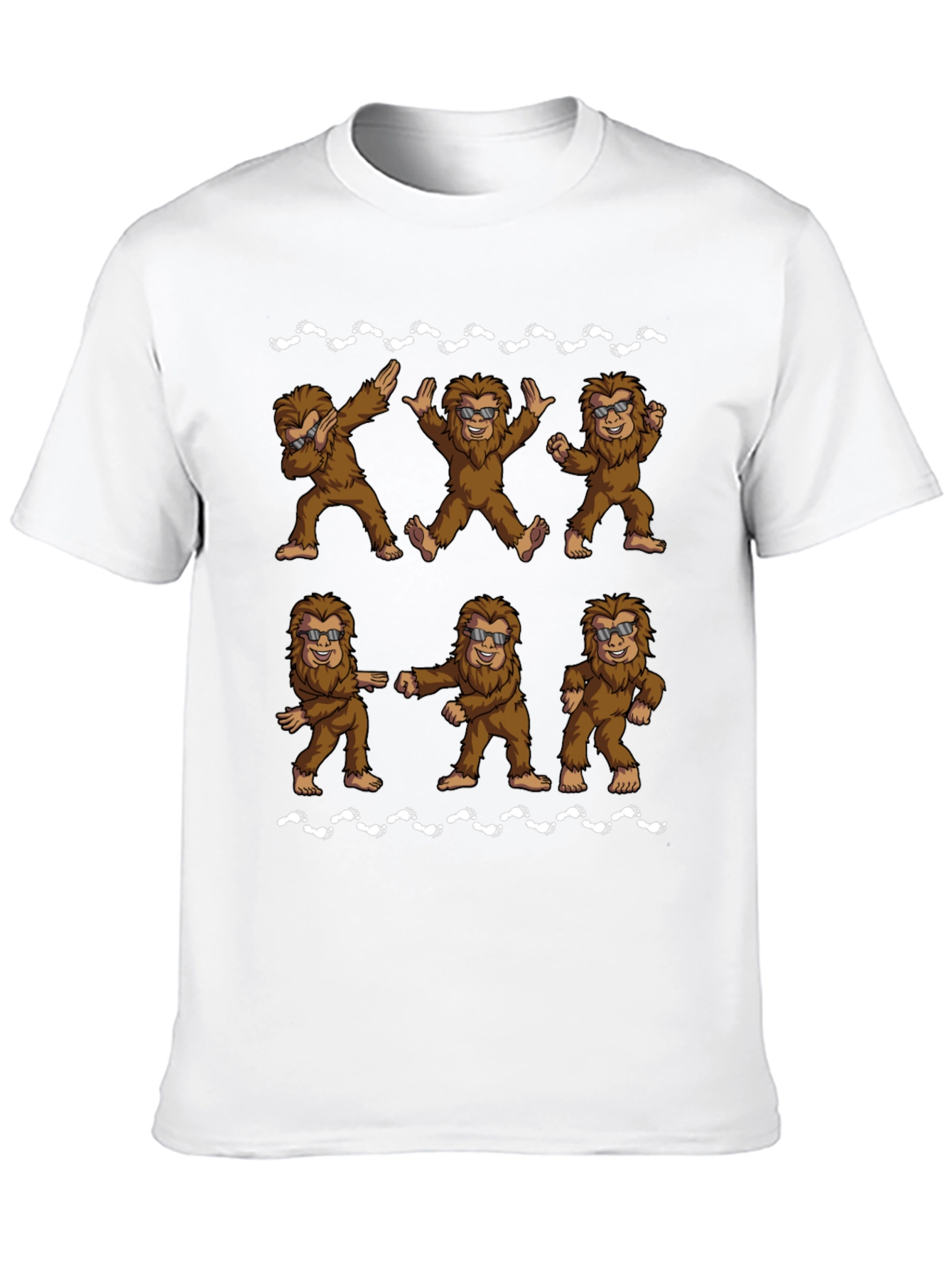 Funny Bigfoot Dance Black T-Shirt