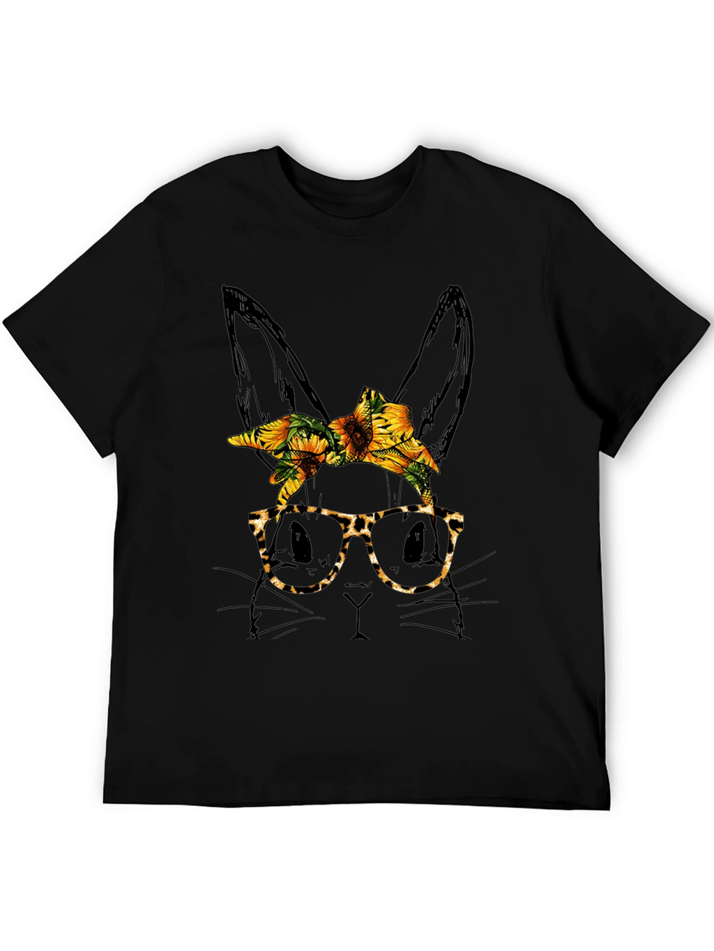 Bunny Sunflower Bandana T-Shirt