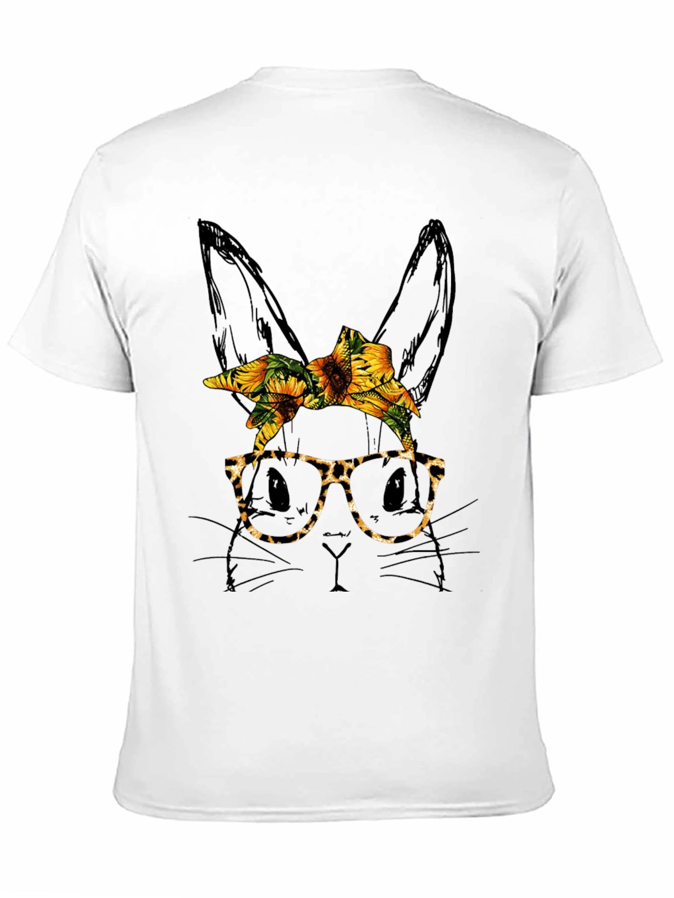 Bunny Sunflower Bandana T-Shirt