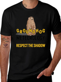 Groundhog Meteorology Respect The Shadow T-Shirt