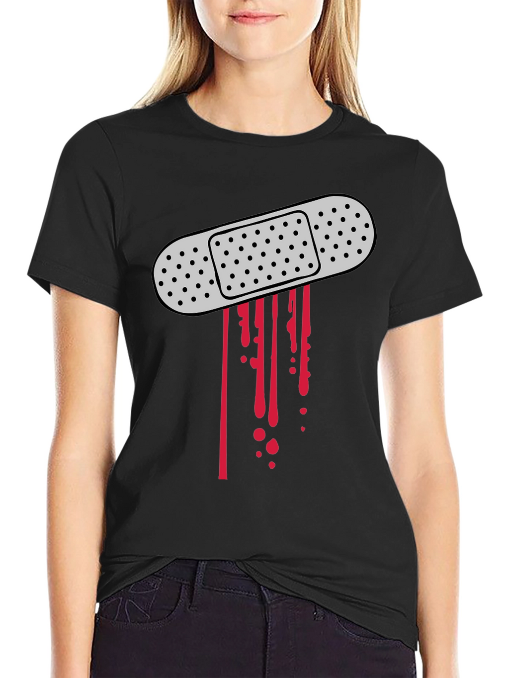 Bandage Bloody Graphic T-Shirt