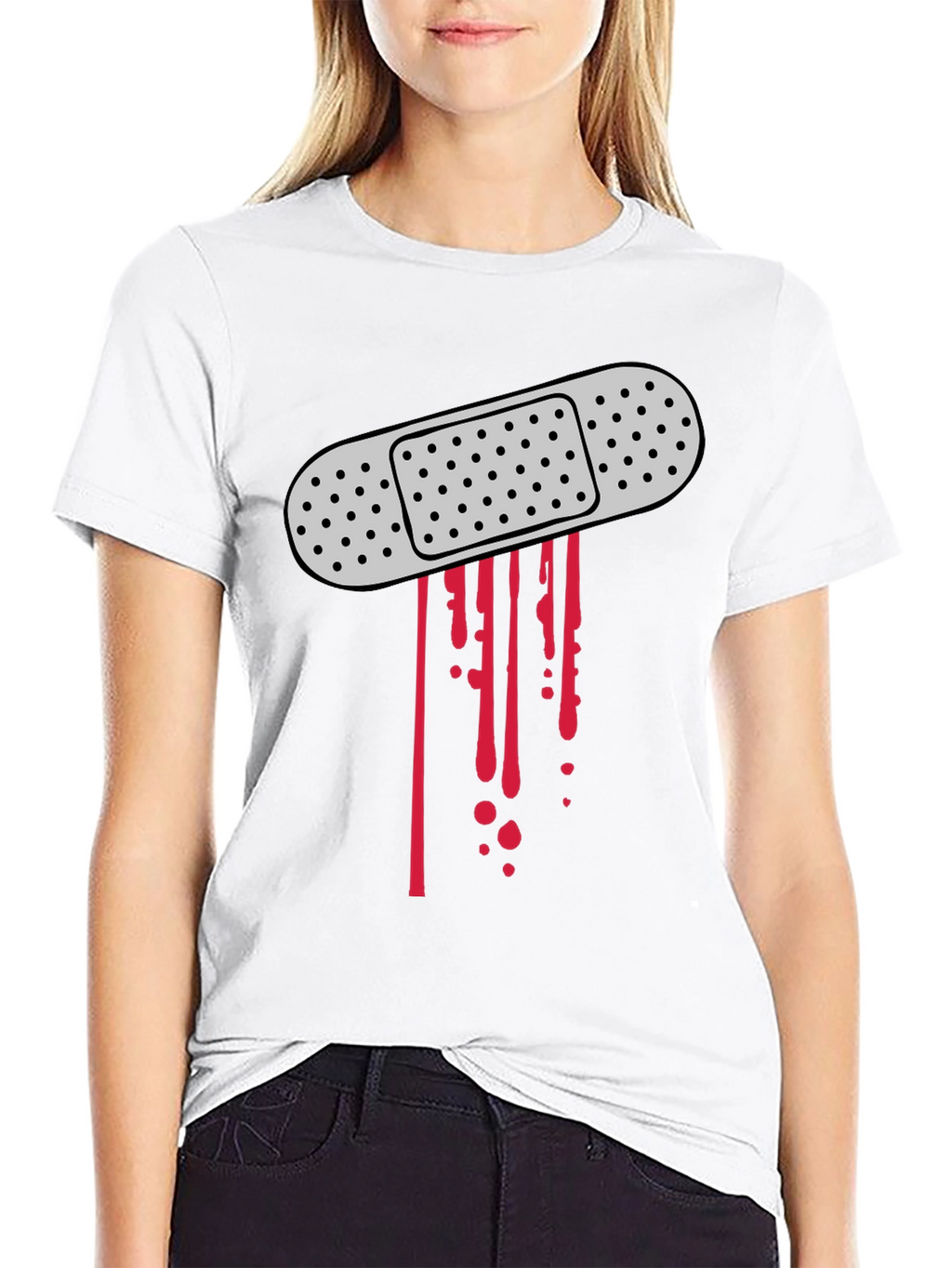 Bandage Bloody Graphic T-Shirt
