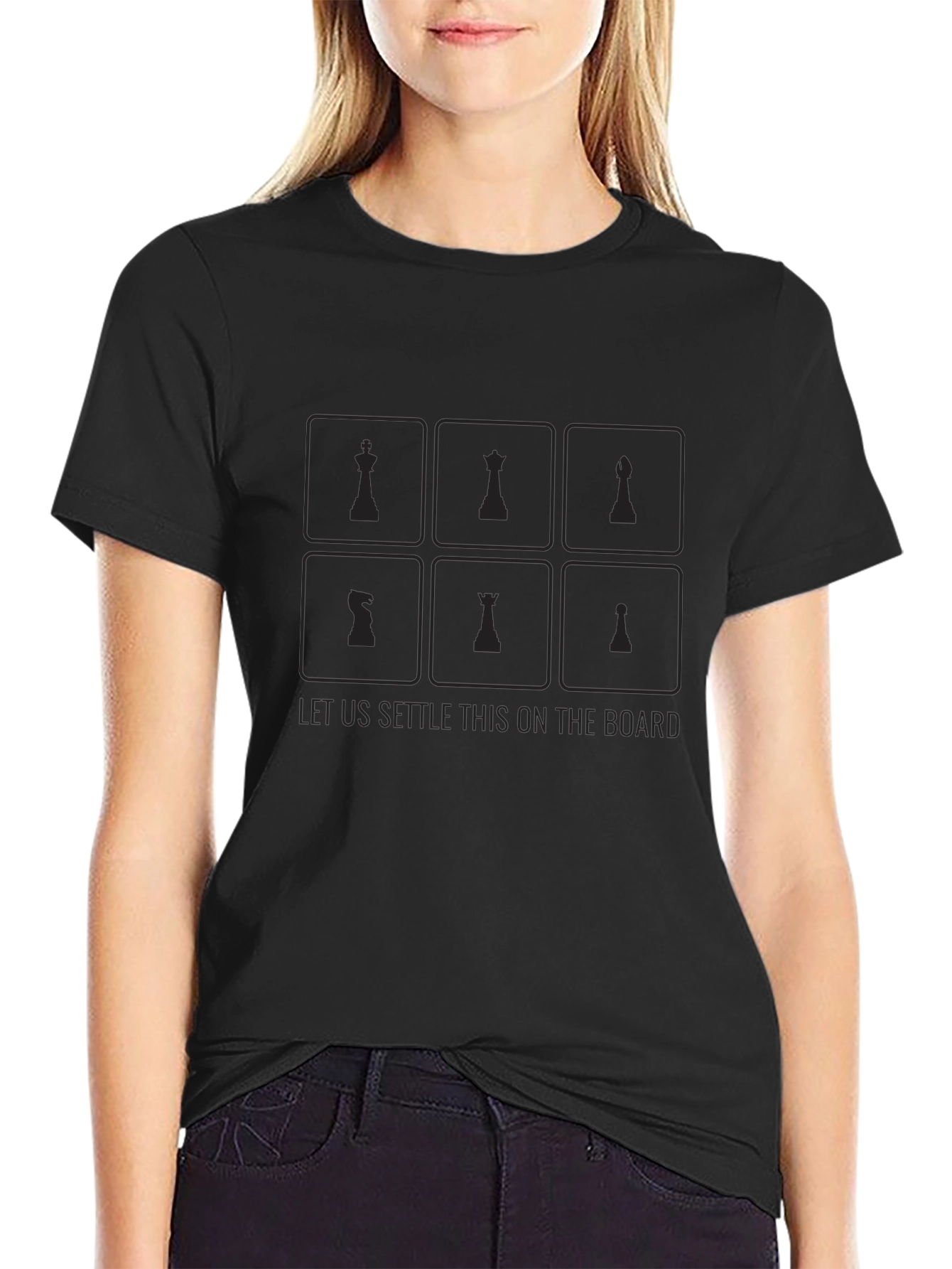 Chess Board Settle T-Shirt | Cotton Blend Comfort