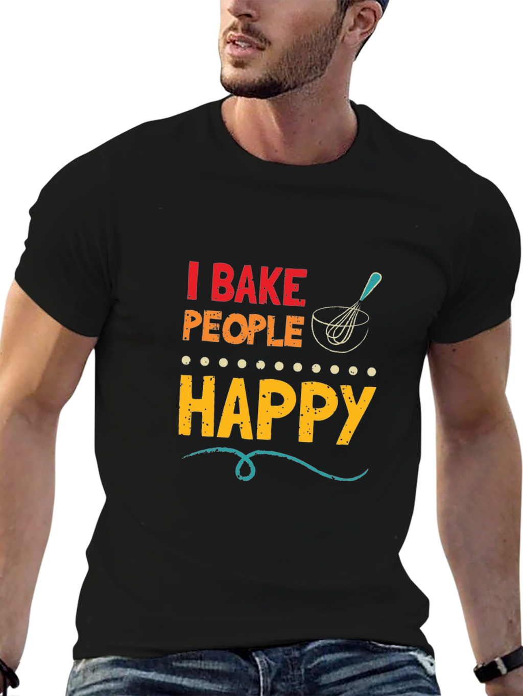 I Bake People Happy Graphic Tee