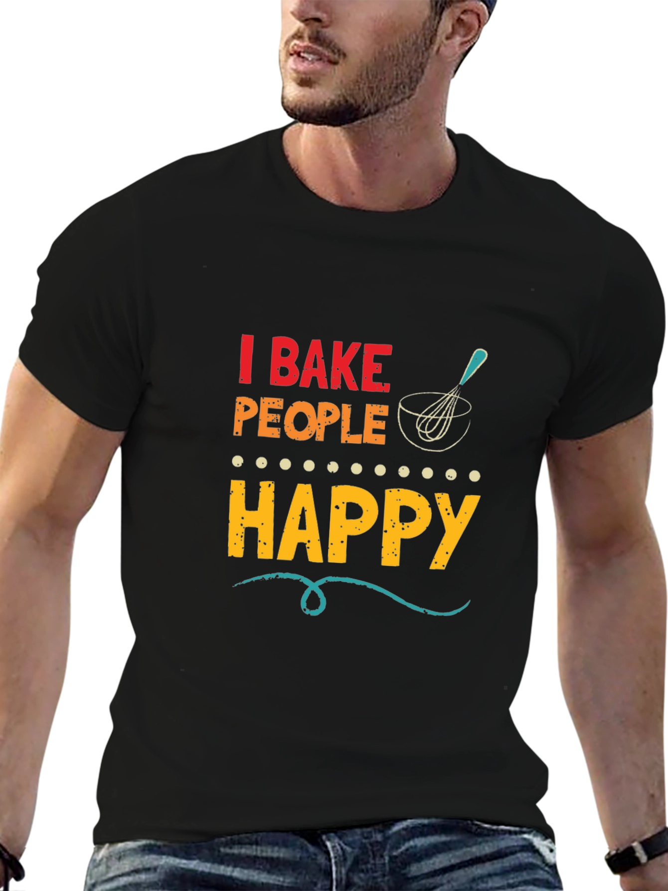 I Bake People Happy Graphic Tee
