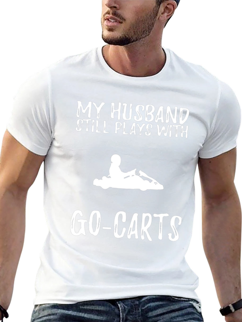 Funny Go-Kart Husband T-Shirt