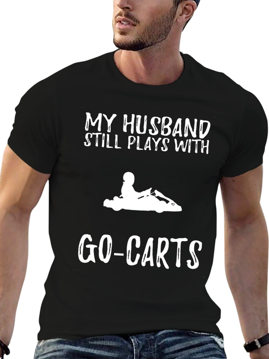 Funny Go-Kart Husband T-Shirt