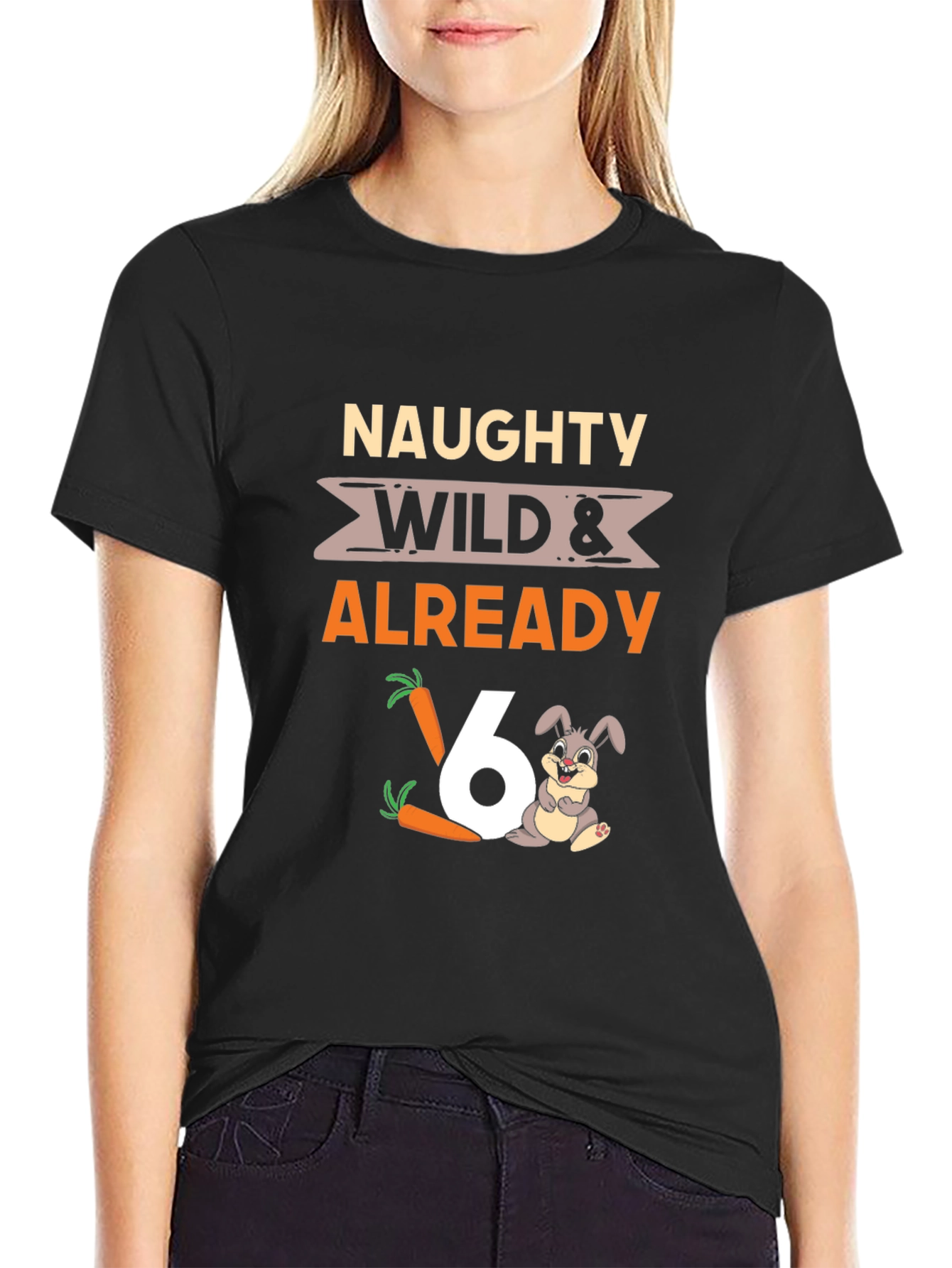Naughty Wild 6th Birthday T-Shirt