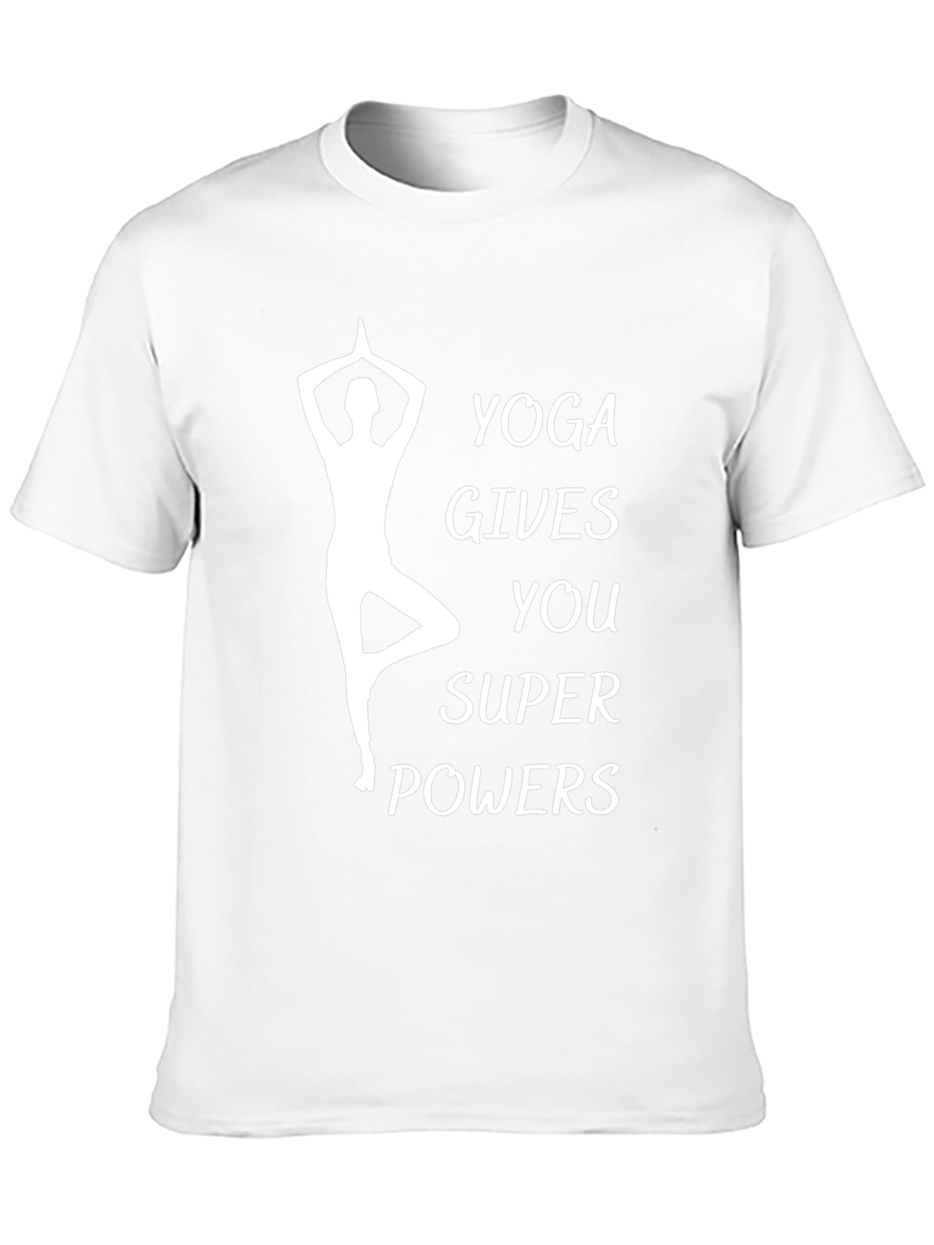 Yoga Gives You Super Powers Black T-Shirt